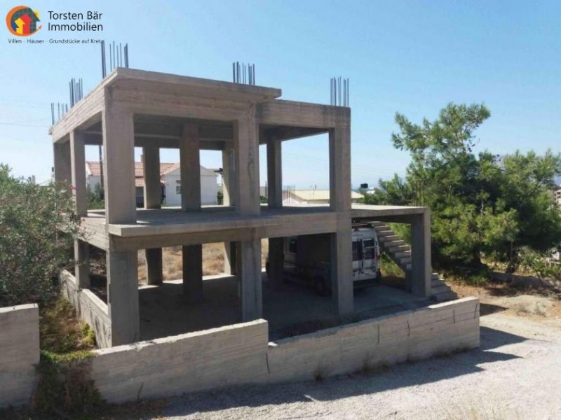 Kalamaki Süd Kreta, Kalamaki, Einfamilienhaus (Rohbau) Wfl.148qm Haus kaufen